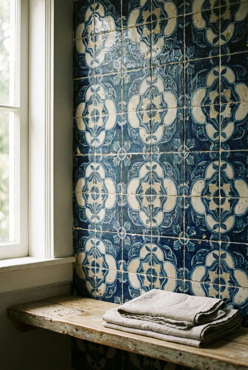 Graphic-Tile-Backsplash-Behind-Bed-2