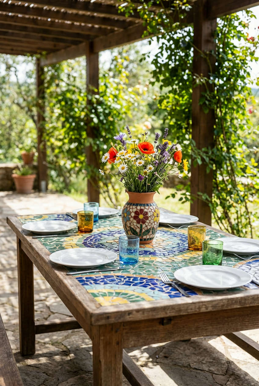 Artistic Mosaic Oasis 1