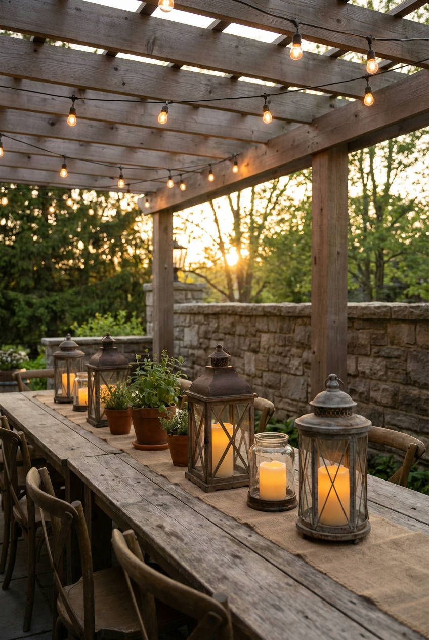 Rustic Lanterns for a Farmhouse Feel 2
