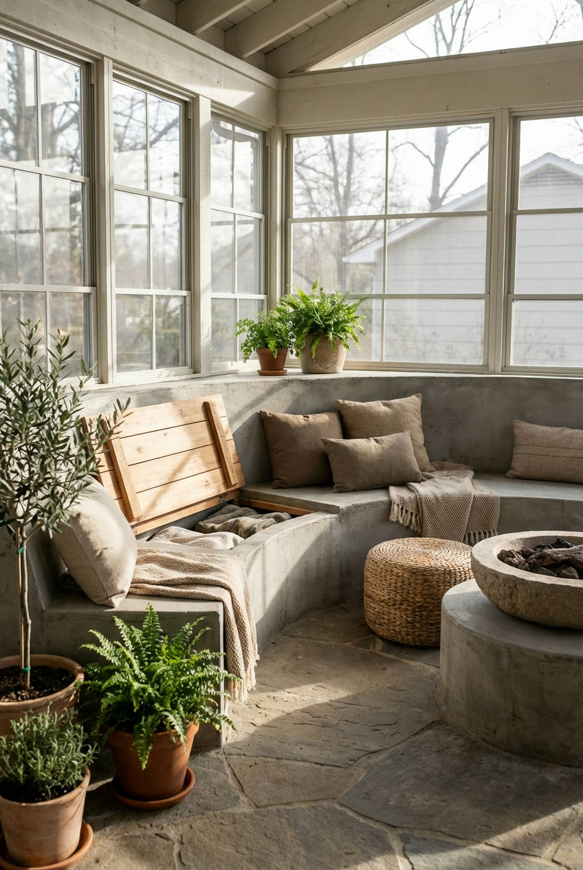 Built-in Bench Seating with Storage 2