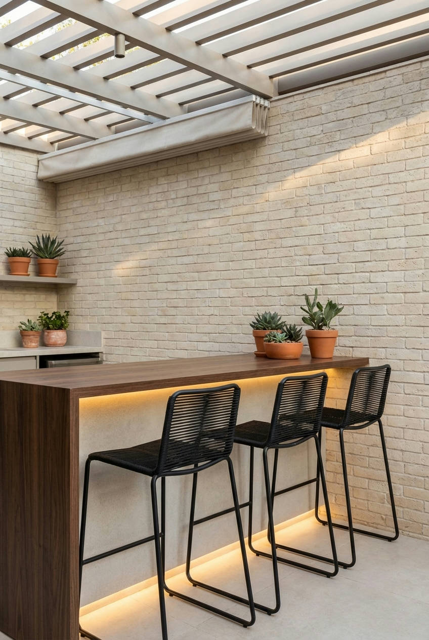 Sleek Modern Bar Area 2