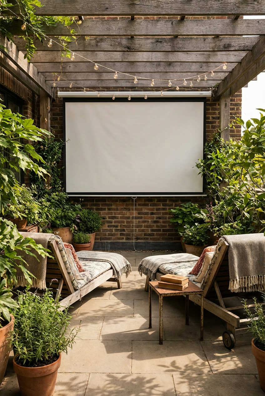 Outdoor Projector Screen for Movie Nights 2