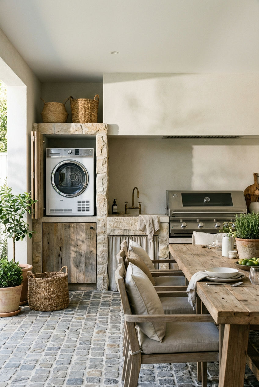 All-Weather Alfresco Dining & Laundry Zone 1