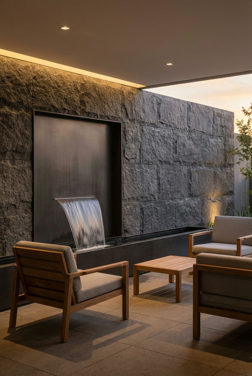 Serene Water Feature Patio 2