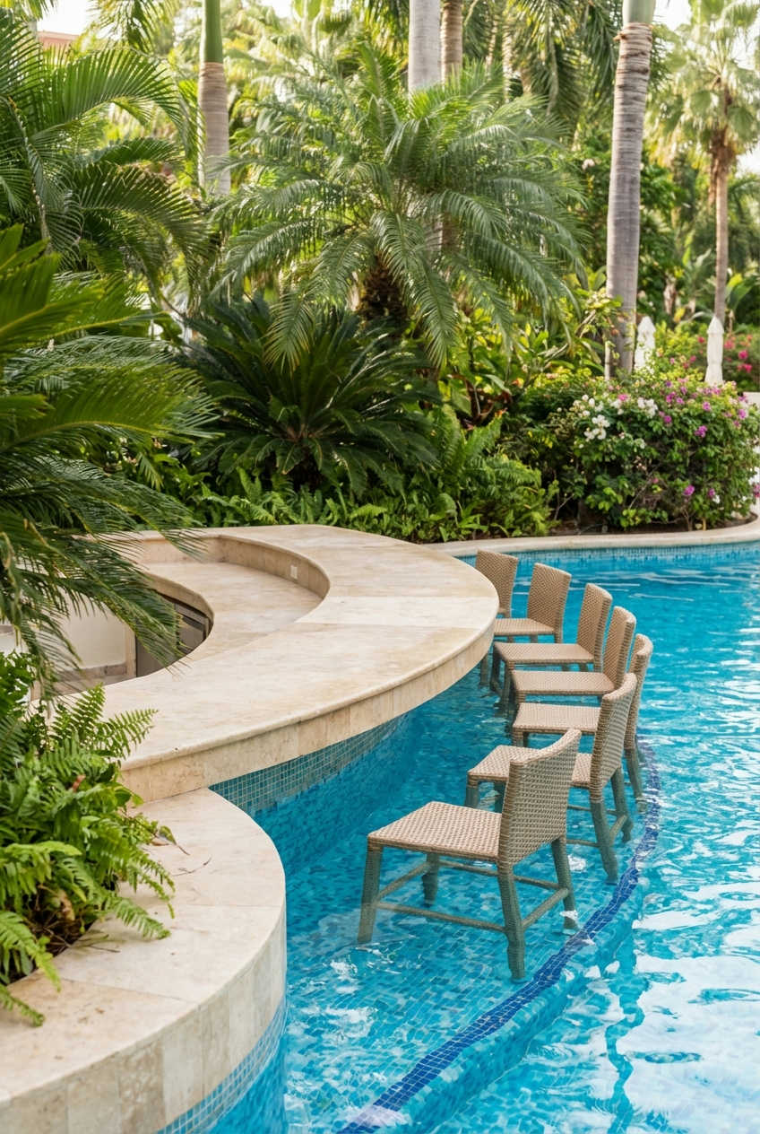 Luxurious Poolside Bar 1