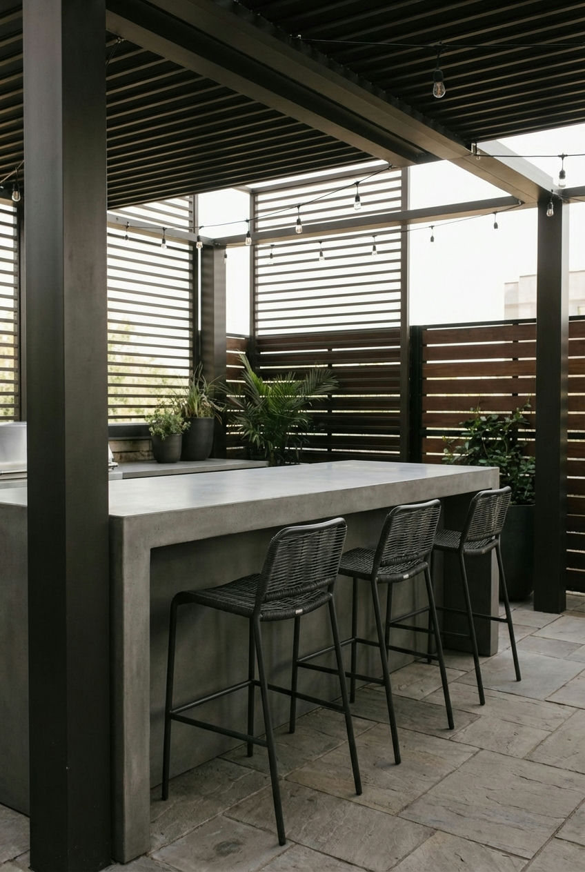 Elegant Pergola Bar 2