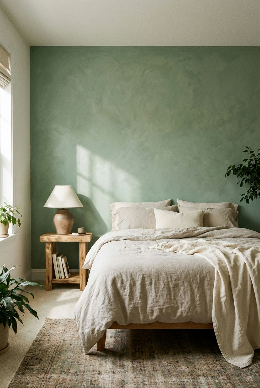 Textured Green Serenity 1