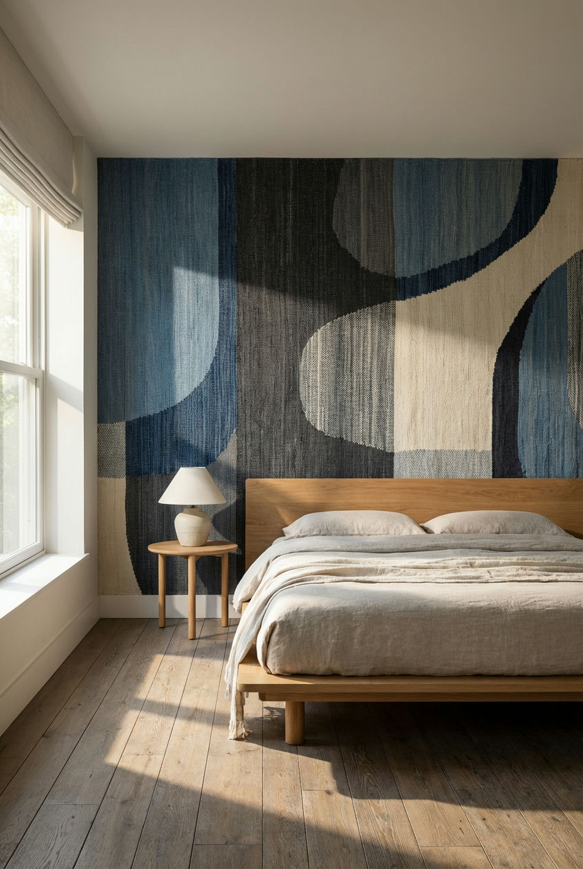 Abstract Mural in Muted Tones 1