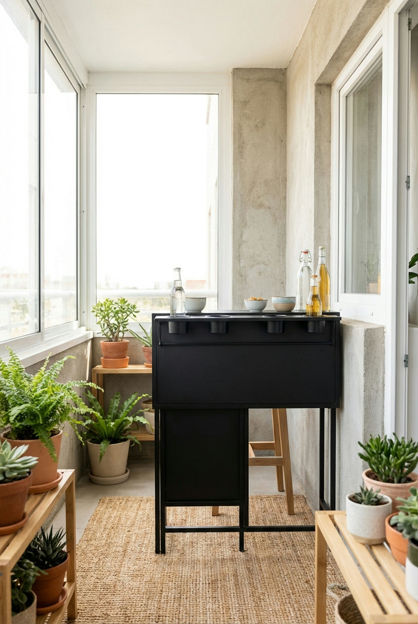 Compact Fold-Down Bar 2