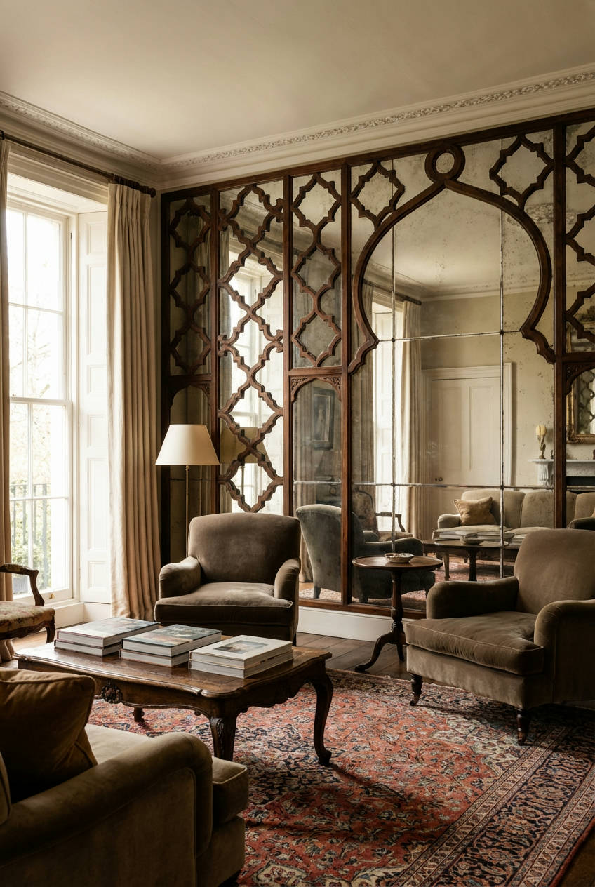 Mirrored Fretwork Panelling 1