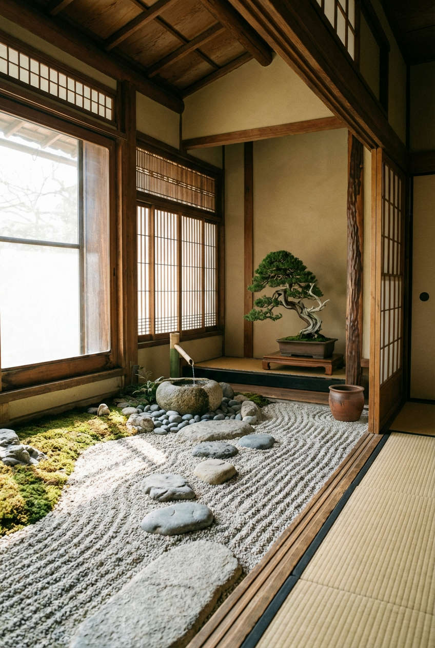 Zen Garden with Water Feature 1