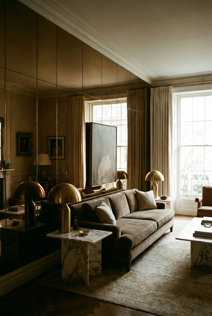 Tinted Mirror Panelling 1