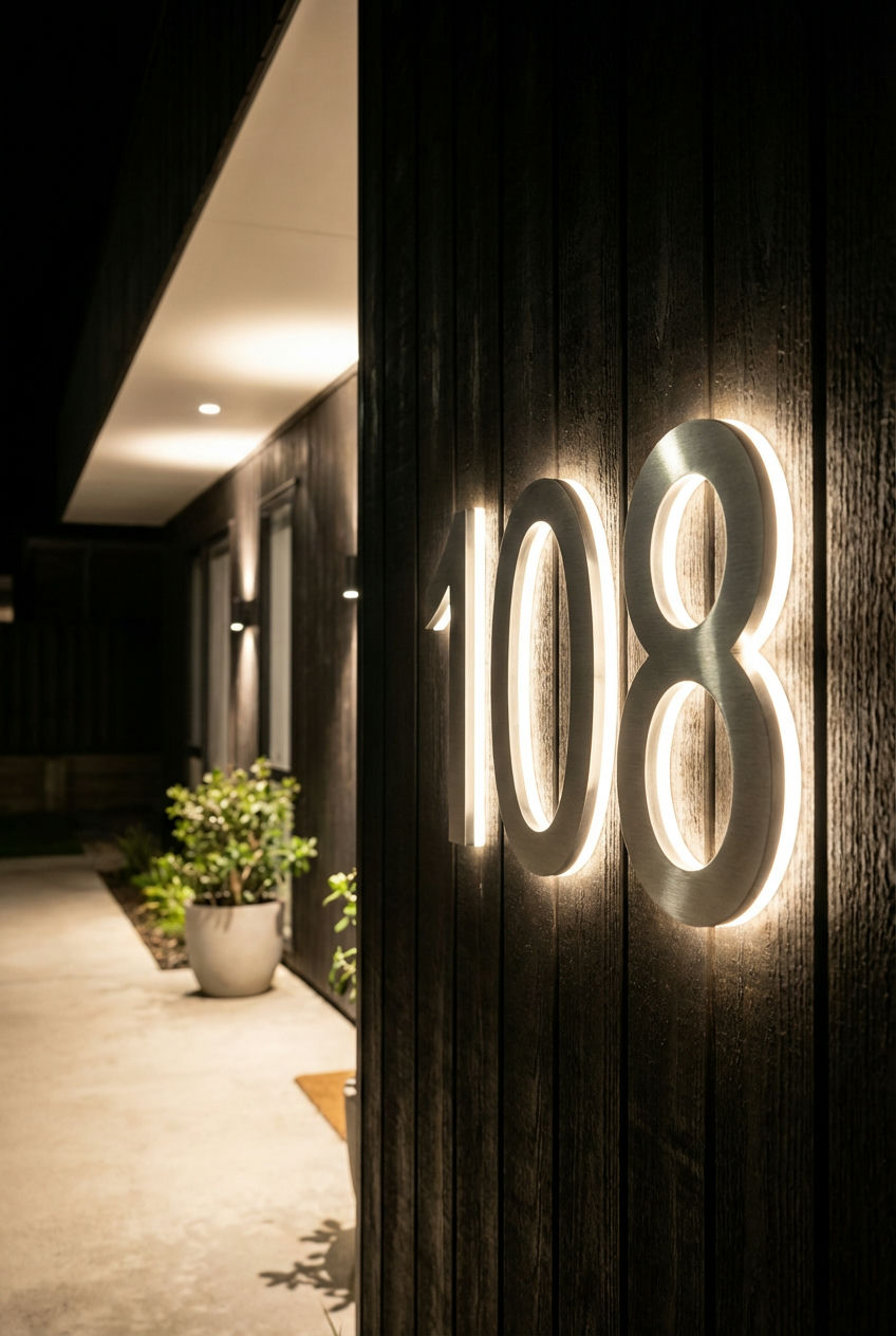 Backlit House Numbers 1