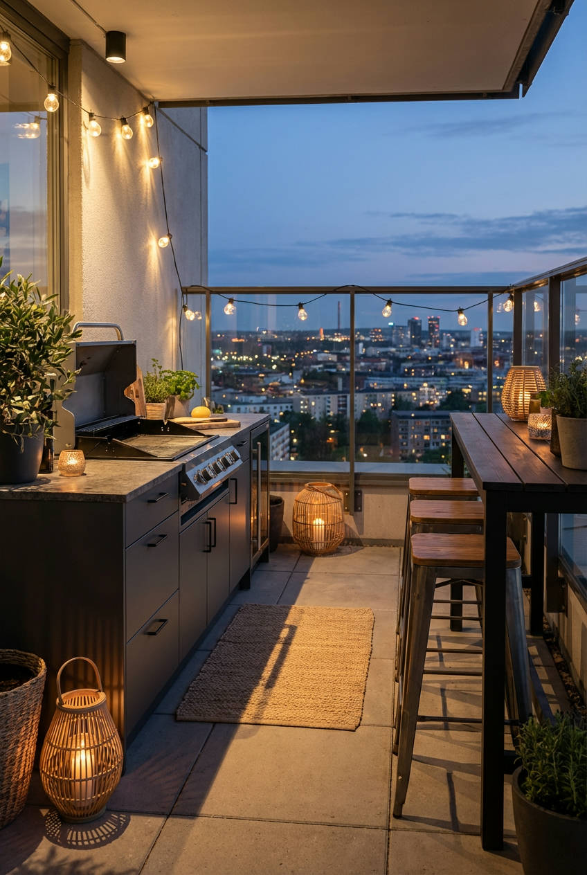 Elevated Urban Patio Kitchen 1