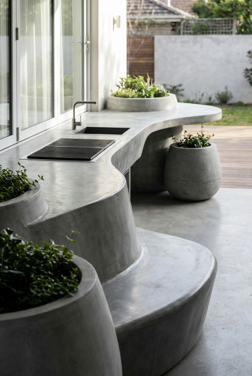 Sculptural Concrete Showpiece 1