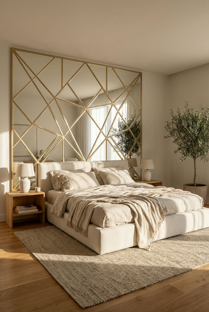 Mirrored Headboards in Decor Bedroom 2