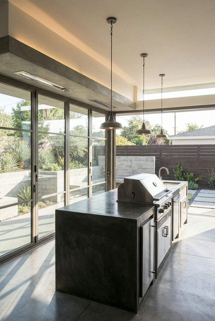 Sleek Concrete & Steel Sanctuary 1