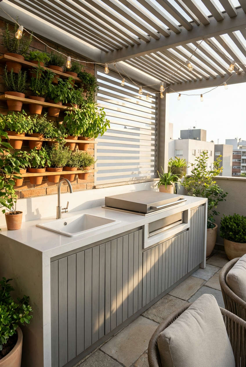 Elevated Urban Patio Kitchen 2