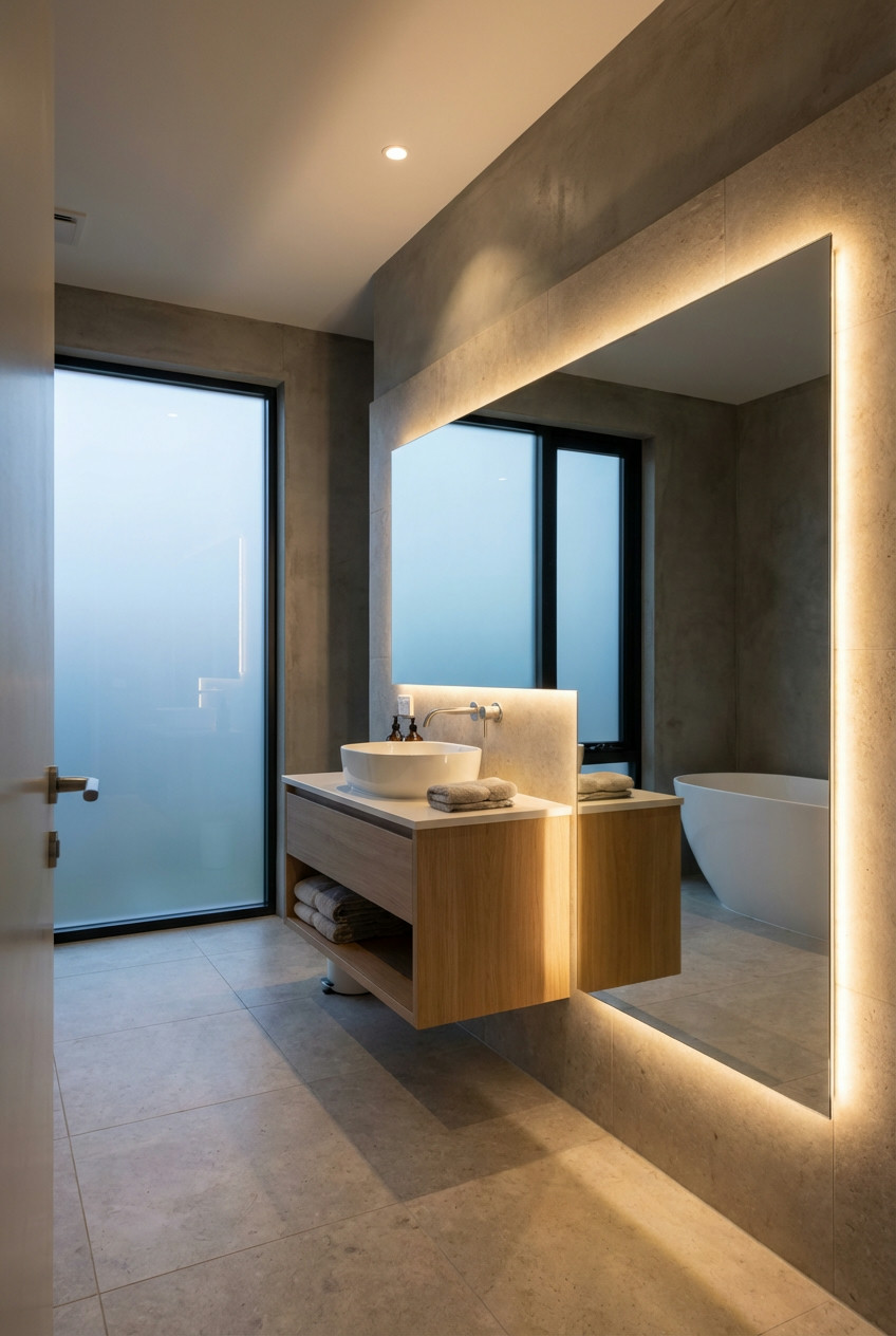 Backlit Mirror Panels 2