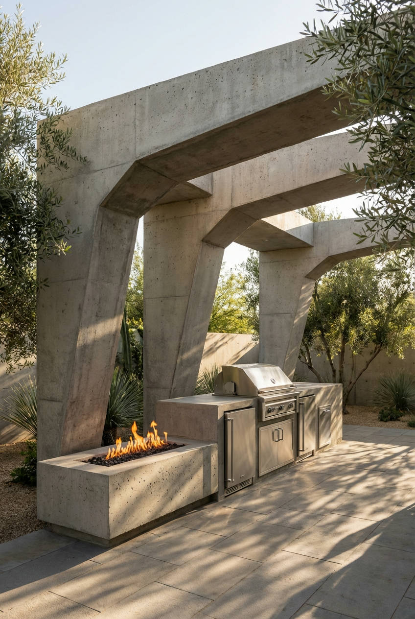 Sculptural Concrete Showpiece 2