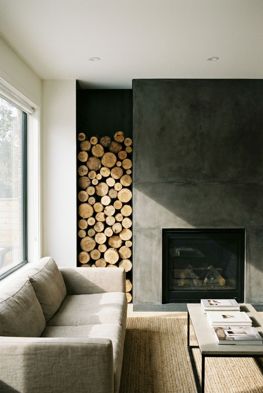 Vertical Wood Stack Niches 1
