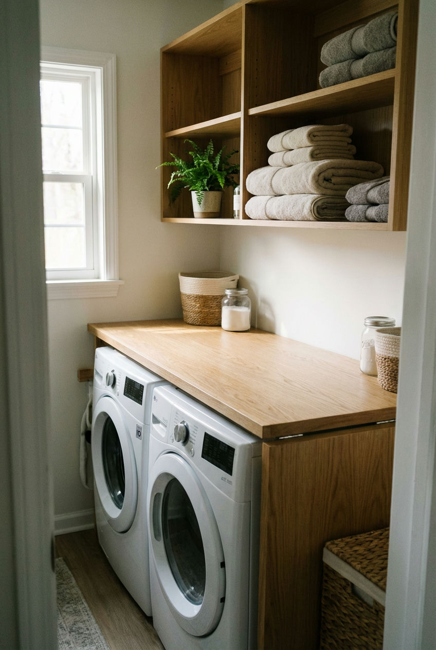 Laundry with Integrated Folding Counter 1