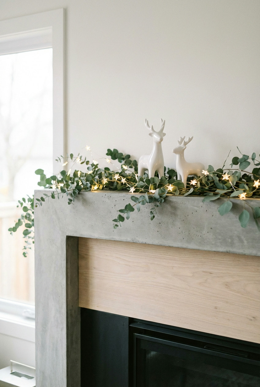 Festive Christmas Mantel with a Modern-Edge 2