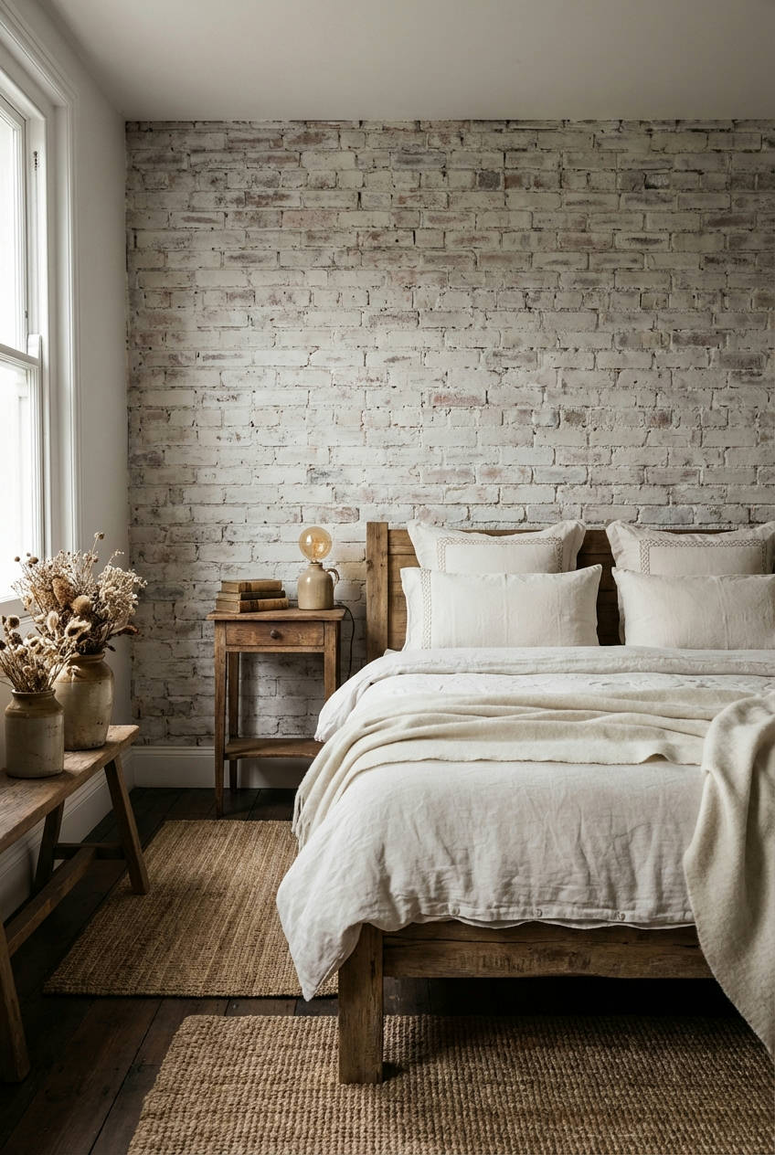 White Washed Brick Accent 1