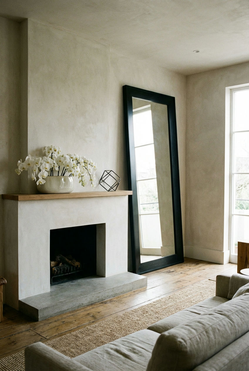 Grandiose Mirror over Fireplace 2