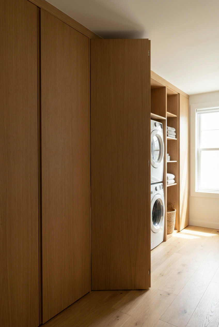 Laundry Closet with Custom Doors 2