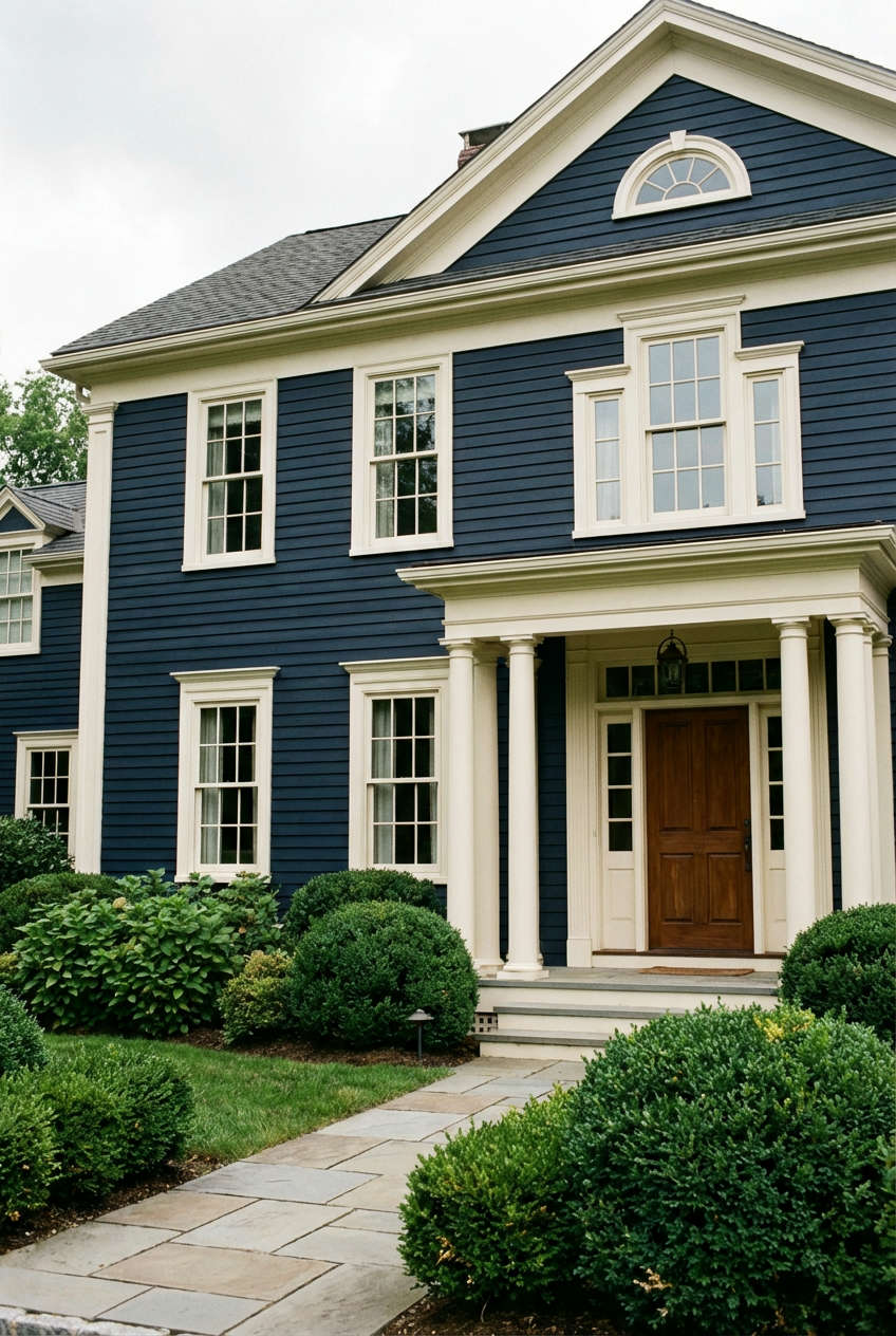 Sophisticated Navy with Creamy Trim 1