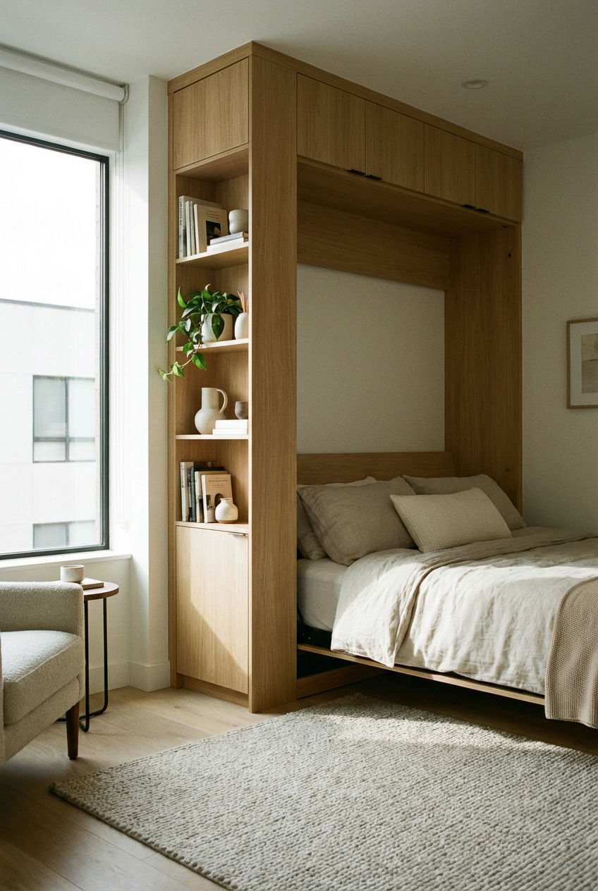 The Elevated Murphy Bed Office Combo 1