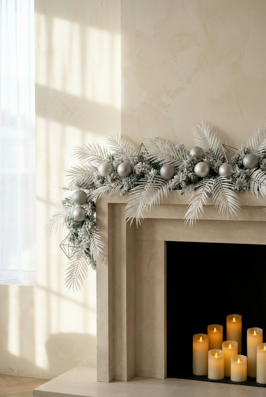 Festive Christmas Mantel with a Modern-Edge 1