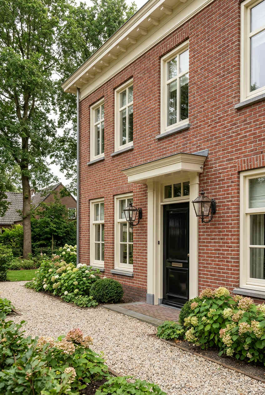 Classic Brick with Cream and Black Accents 2