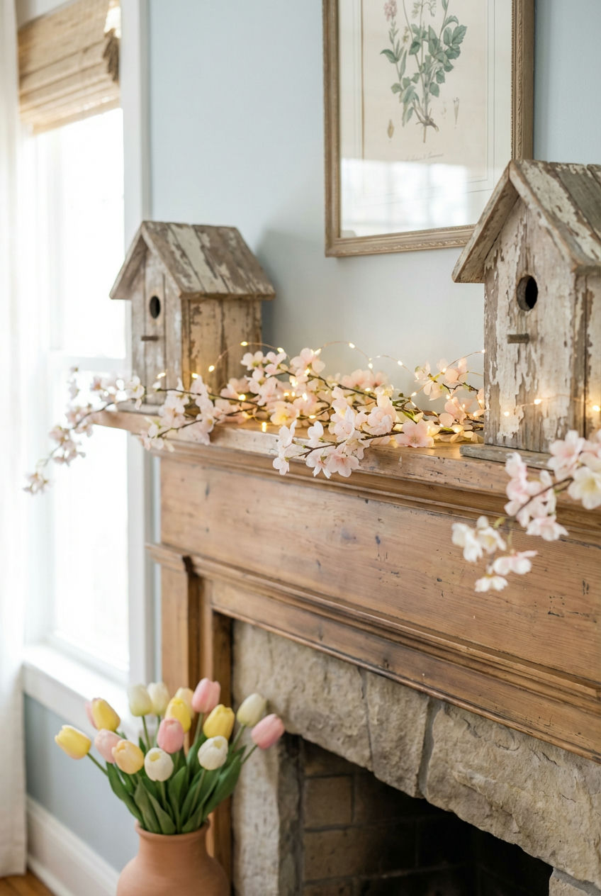 Whimsical Easter Parade Mantle 2