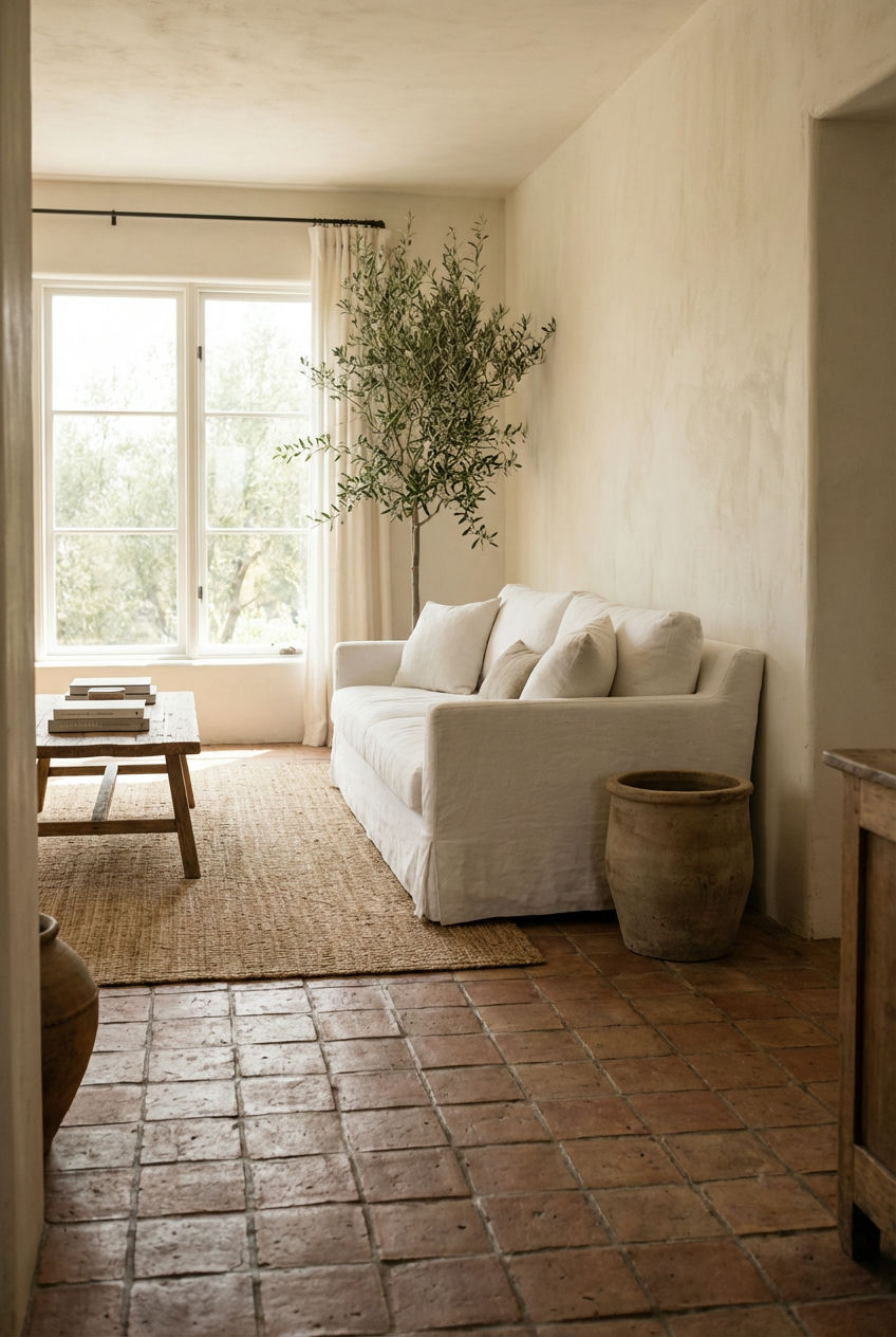Rich Terracotta Floor Tiling 1