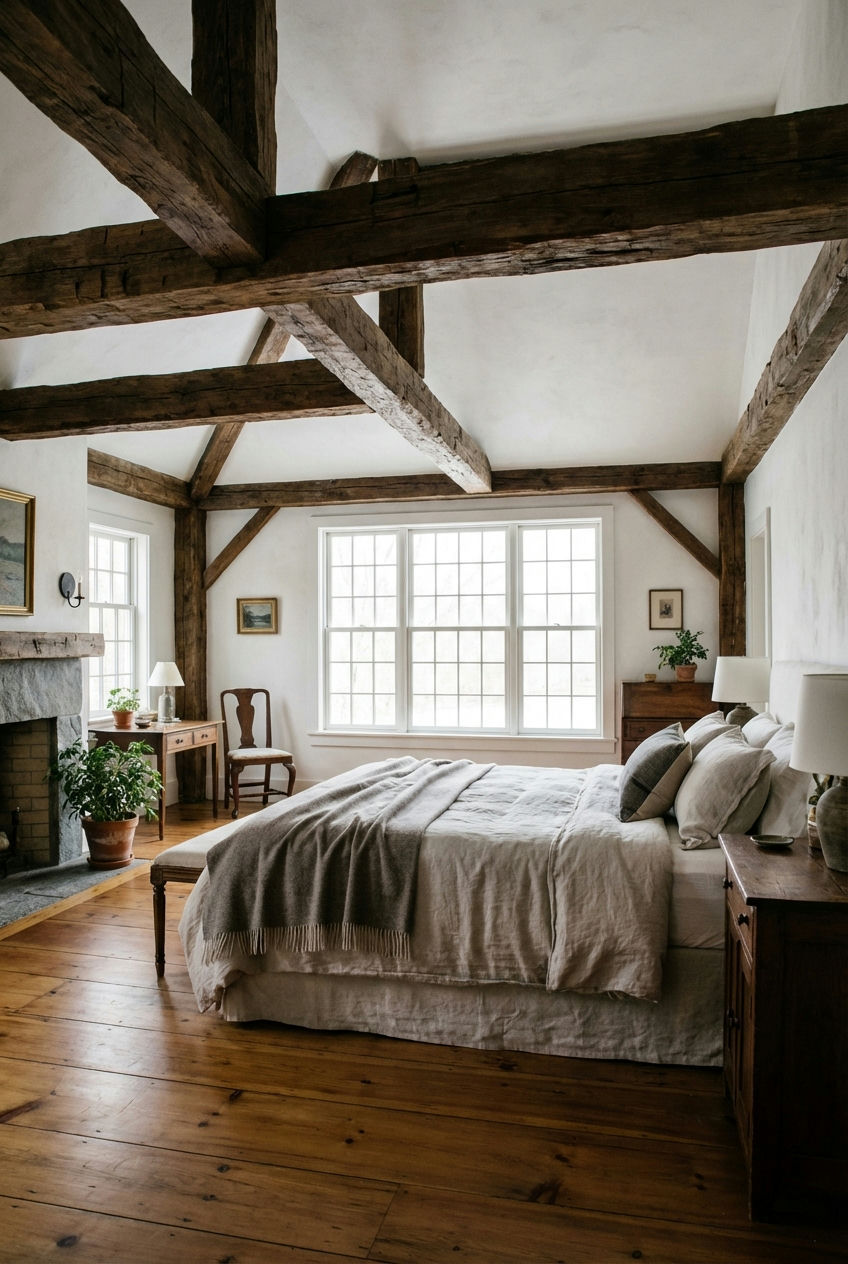 Rustic Wood Beam Ceiling 1