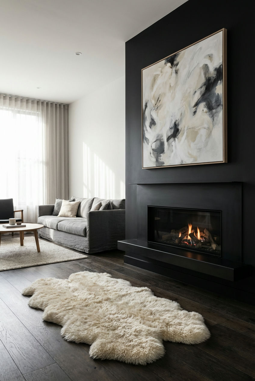 Fireplace Focal Point in Deep Black 1