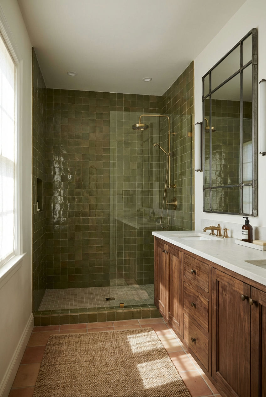 Olive Green Tiles 1