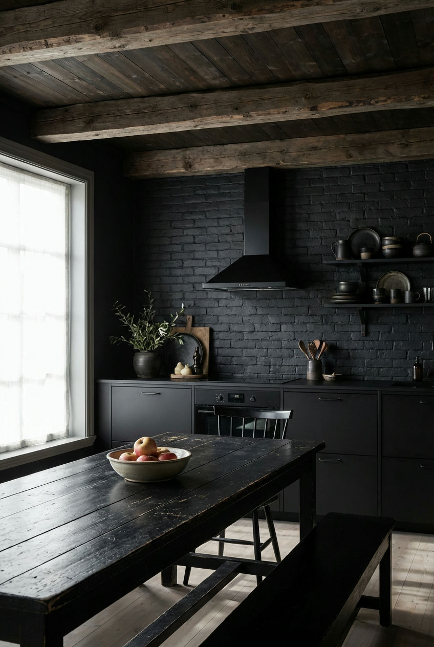 Moody-Black-Kitchen-with-Exposed-Wood-Beams-2.webp