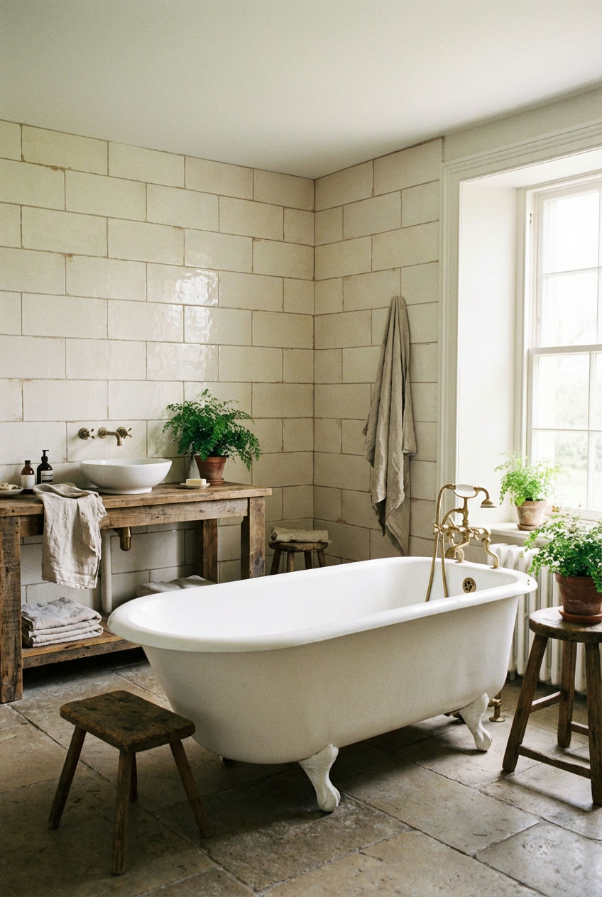 Spa-Like Bathrooms with Rustic Touches 1