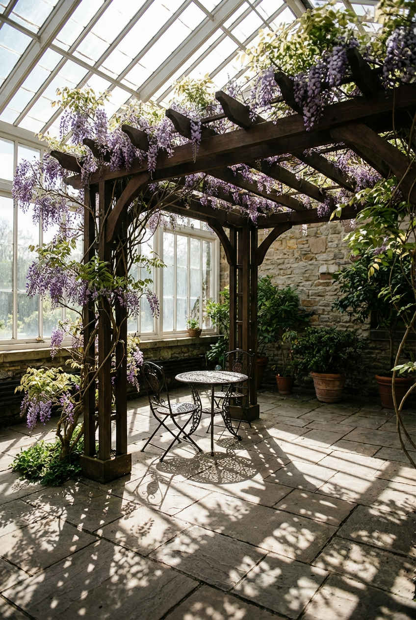 Pergola with Climbing Vines 1