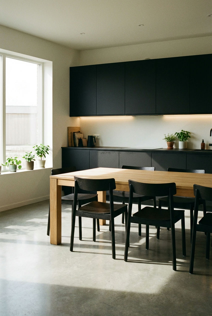 Scandi-Noir-Kitchen-with-Warm-Wood-Table-1.webp