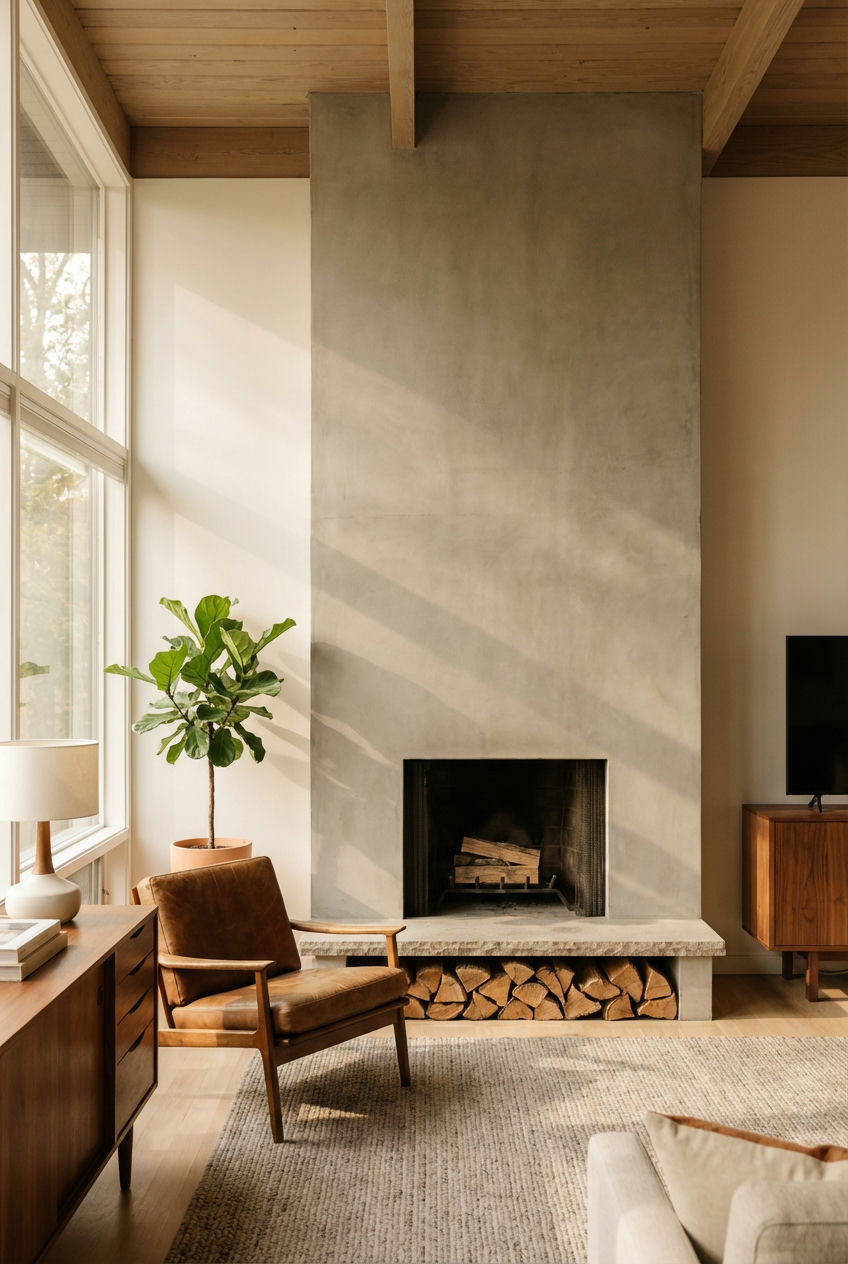 Streamlined Fireplace Design 1