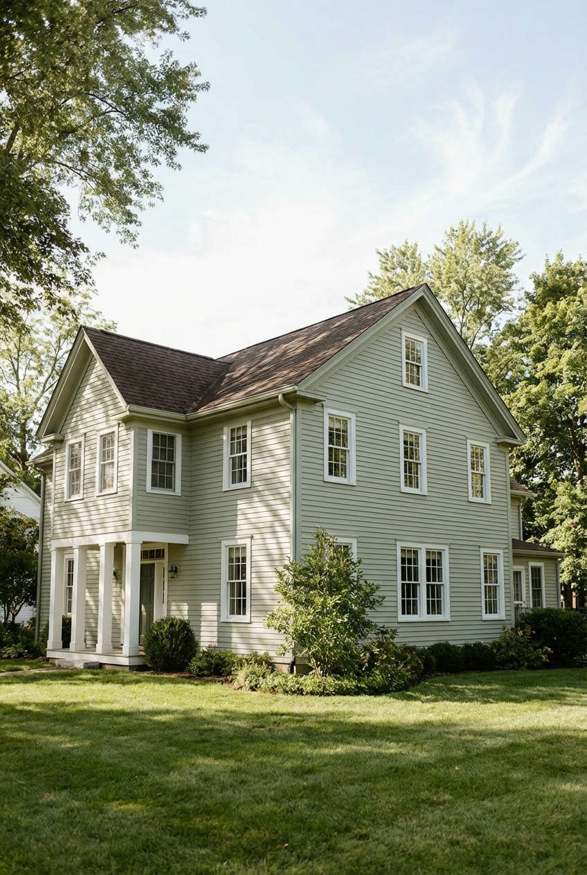 Subtle Pale Green with Dark Roof 2