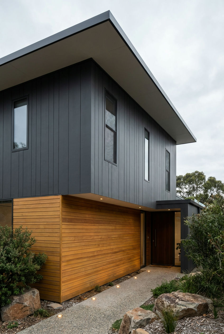 Timeless Charcoal and Warm Wood Accents 2