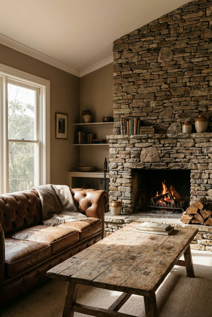 Statement Stone Fireplace 1