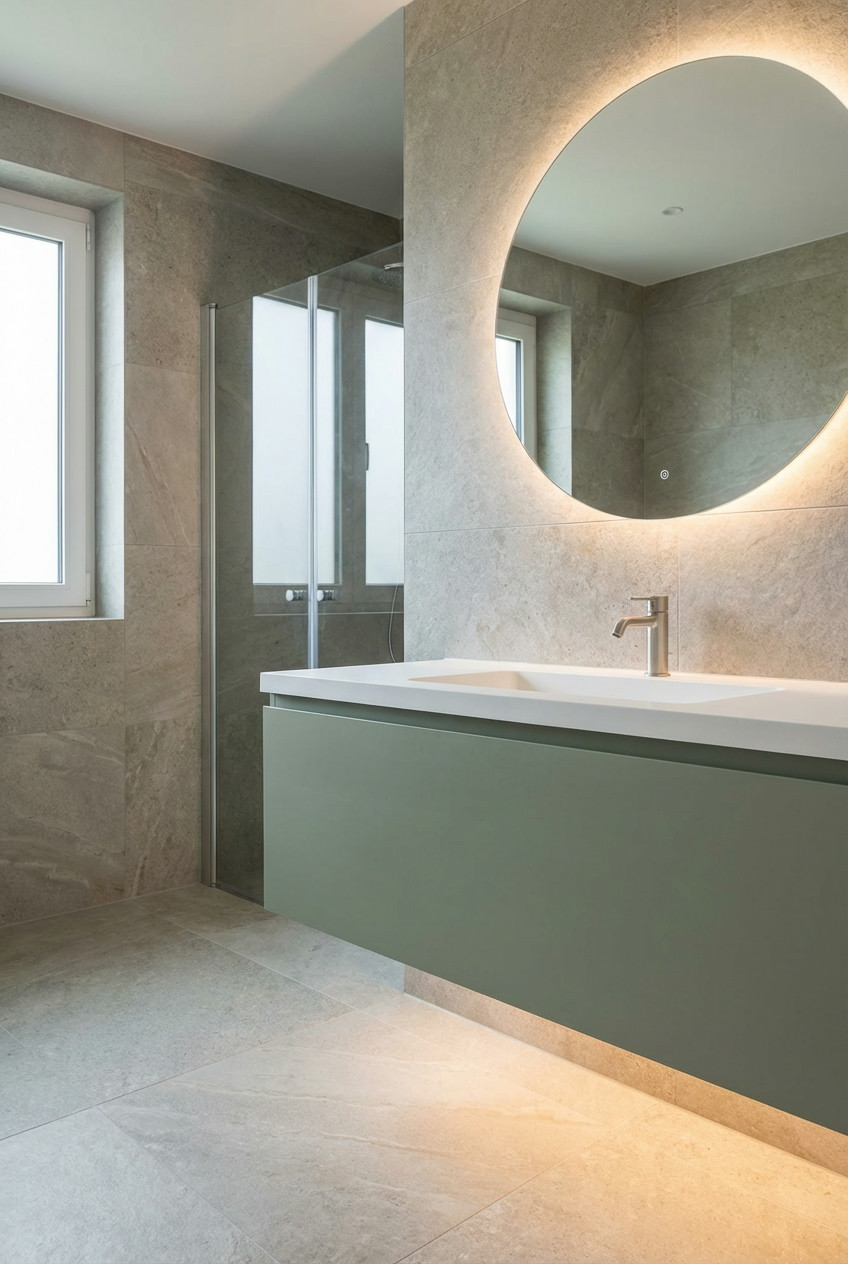 Minimalist Green Cabinets 1