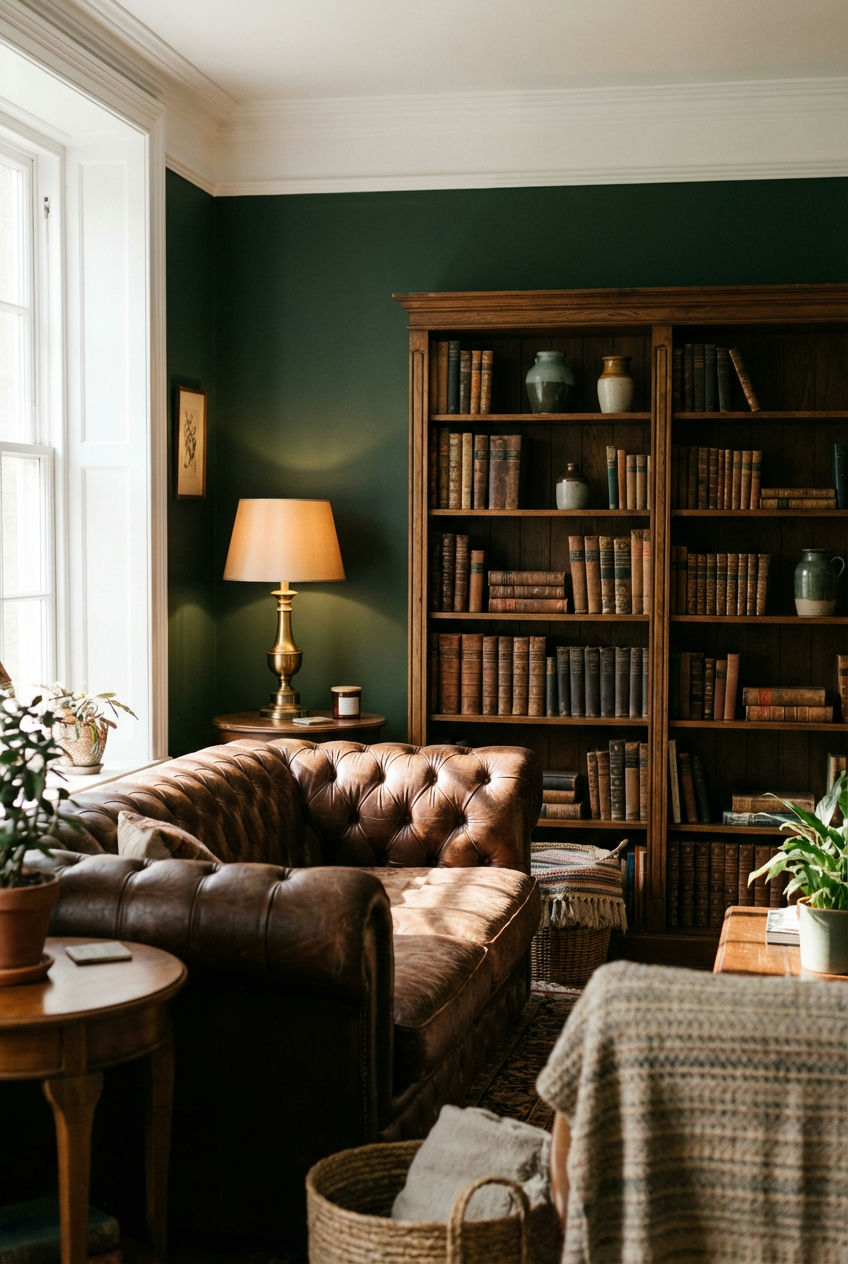 Forest Green & Leather 1