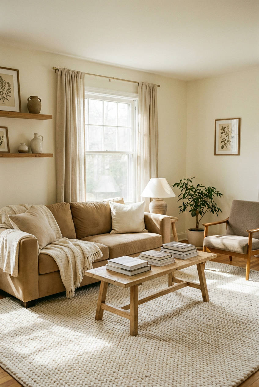 Warm White & Tan Layers 1